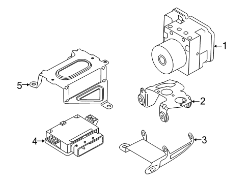 2017 Volvo V60 Cross Country ABS Components