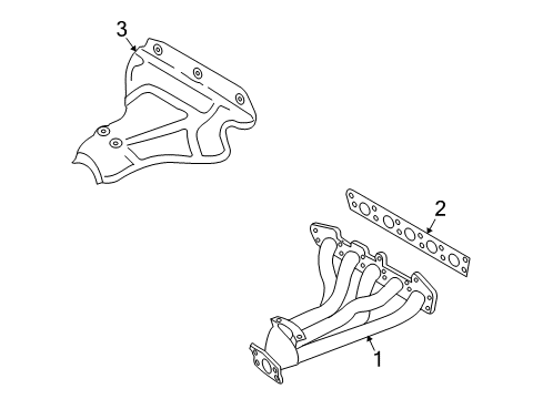 2009 Volvo S40 Exhaust Manifold