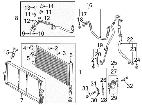 2018 Volvo V90 Compressor Assembly Diagram for 36010255