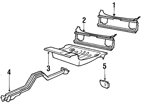1988 Volvo 244 Rear Body