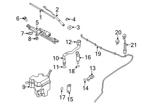 2009 Volvo V70 Windshield - Wiper & Washer Components