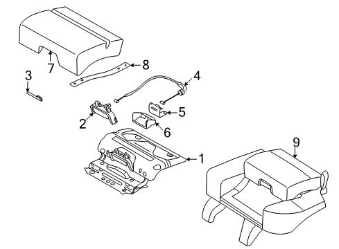 2006 Volvo XC70 Rear Seat Components