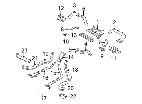 2009 Volvo S80 Ducts