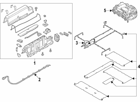 2021 Volvo XC40 Recharge Traction Motor Components, Battery, Cooling System