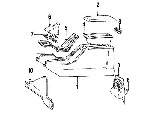 1988 Volvo 760 Console