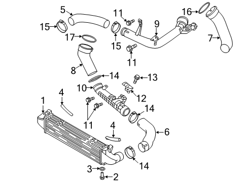 2015 Volvo XC70 Intercooler