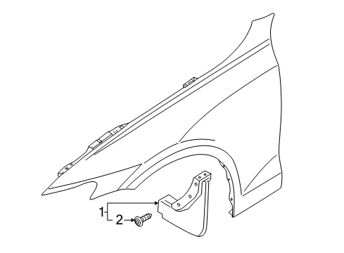 2021 Volvo V60 Cross Country Exterior Trim - Fender