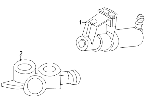 2009 Volvo S40 Washer Components