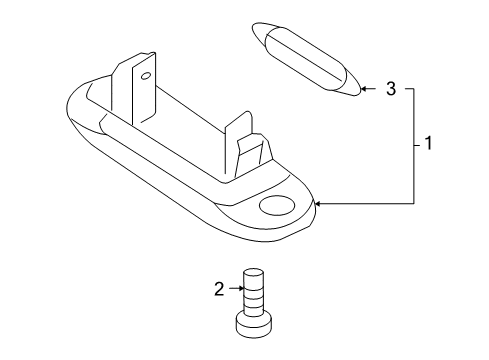 2015 Volvo XC70 License Lamps