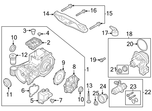 2023 Volvo V60 Cross Country Axle & Differential - Rear