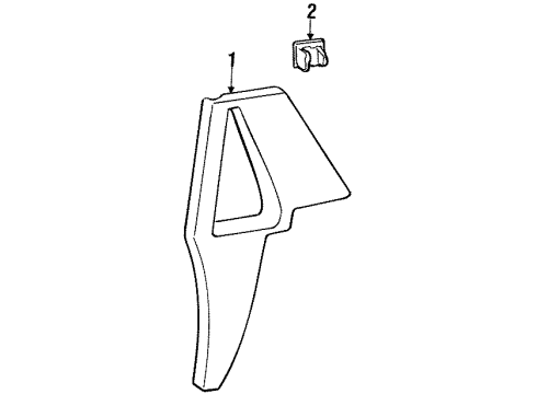1995 Volvo 850 Interior Trim - Quarter Panels