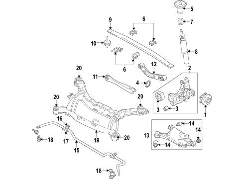 2019 Volvo S60 Leaf Spring Diagram for 31387206