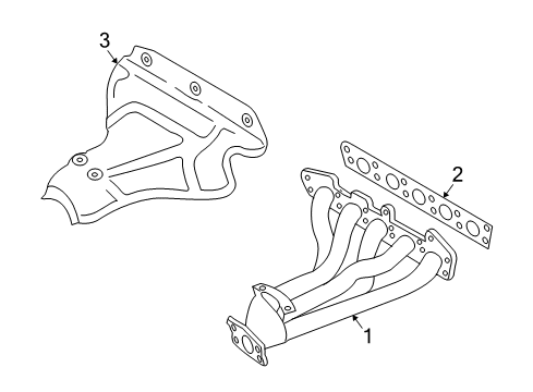 2009 Volvo V50 Exhaust Manifold