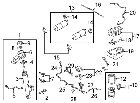 2019 Volvo XC90 Shocks & Components - Rear Diagram 2