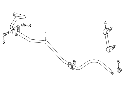 2003 Volvo S80 Rear Suspension Components, Lower Control Arm, Upper Control Arm, Stabilizer Bar