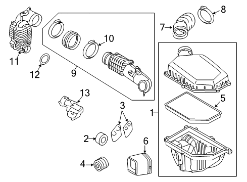 2015 Volvo XC60 Air Intake