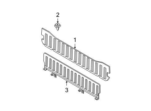 2011 Volvo XC90 Interior Trim - Tail Gate