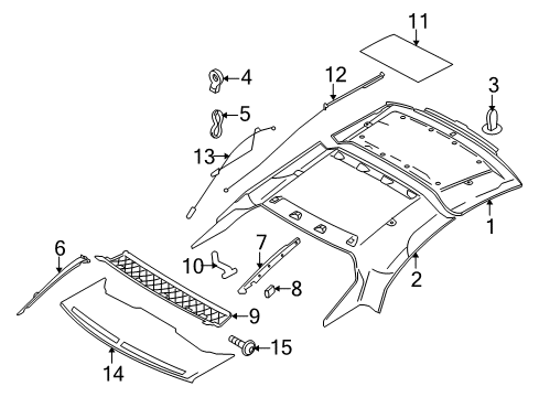 2009 Volvo C70 Interior Trim - Retractable Top