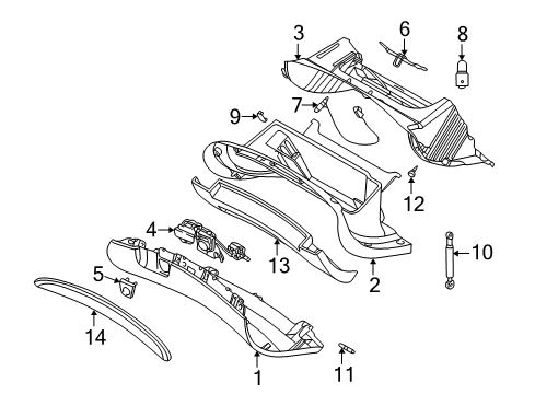 2002 Volvo S60 Glove Box
