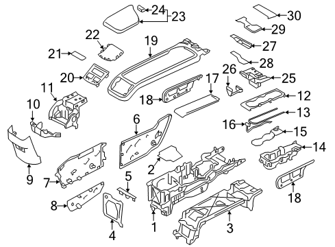 2022 Volvo XC60 Cup Holder Diagram for 32260253