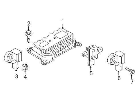2019 Volvo XC90 Air Bag Components