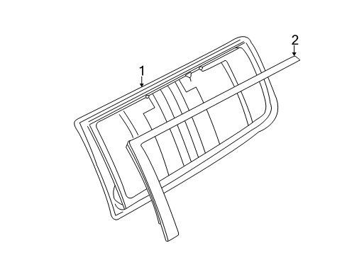 2006 Volvo XC70 Quarter Panel - Glass & Hardware