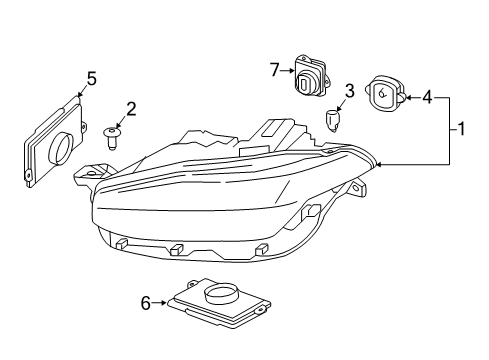 2016 Volvo XC90 Drive Unit Diagram for 31395944