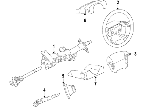 2015 Volvo XC60 Steering Column & Wheel, Steering Gear & Linkage