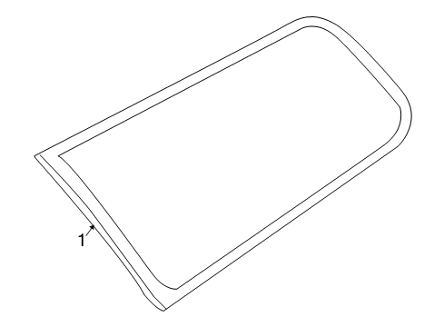 2009 Volvo V50 Quarter Panel - Glass & Hardware