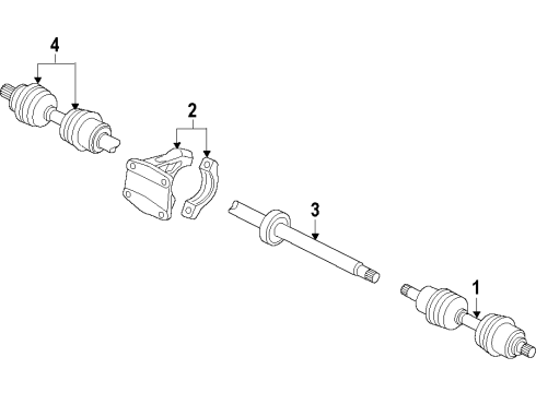 2015 Volvo XC60 Front Axle Shafts & Joints, Drive Axles