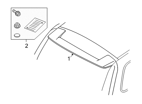 2009 Volvo V50 Lift Gate - Spoiler