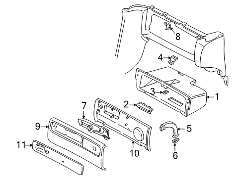 2003 Volvo C70 Glove Box