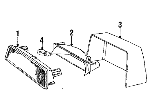 1988 Volvo 760 High Mount Lamps
