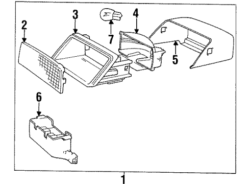 1995 Volvo 850 High Mount Lamps Diagram 2