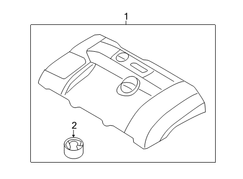 2016 Volvo S80 Engine Appearance Cover