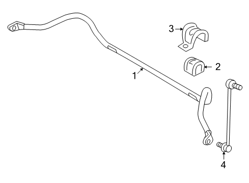 2013 Volvo C30 Stabilizer Bar & Components - Front
