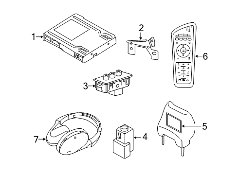 2015 Volvo S80 Entertainment System Components