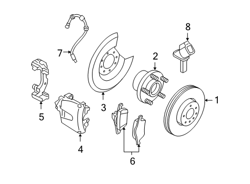2013 Volvo C30 Front Brakes