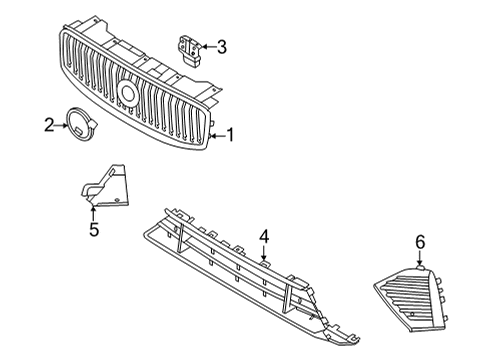 2022 Volvo XC60 Grille & Components