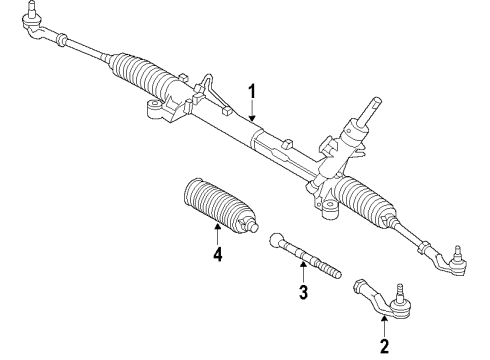 2013 Volvo C30 P/S Pump & Hoses, Steering Gear & Linkage