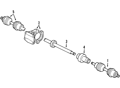 2002 Volvo S60 Front Axle Shafts & Joints, Drive Axles