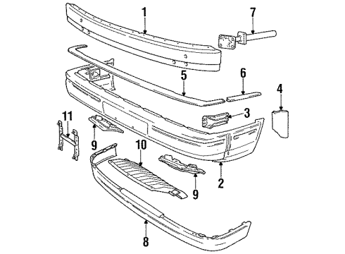 1988 Volvo 760 Front Bumper