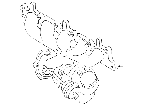2013 Volvo C30 Exhaust Manifold