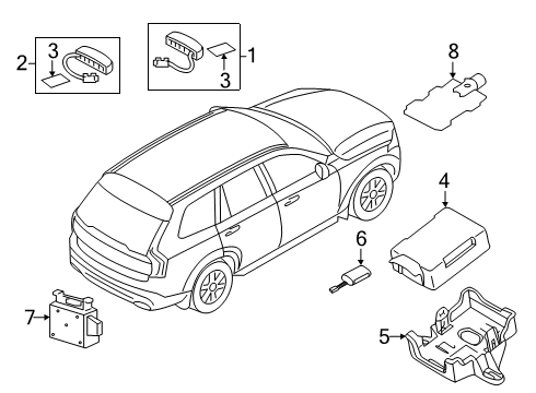 2019 Volvo S60 Communication System Components
