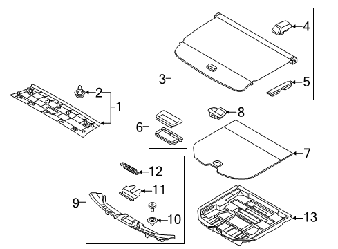 2017 Volvo V60 Cross Country Interior Trim - Rear Body