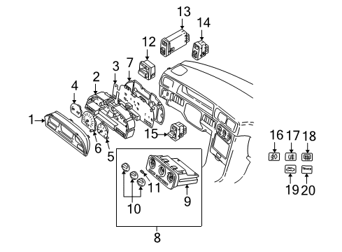 2003 Volvo C70 A/C & Heater Control Units