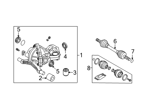 2002 Volvo S60 Axle & Differential - Rear