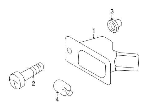 2002 Volvo S60 License Lamps