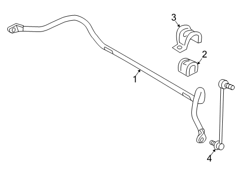 2009 Volvo C70 Stabilizer Bar & Components - Front