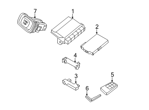 2016 Volvo S60 Cross Country Keyless Entry Components